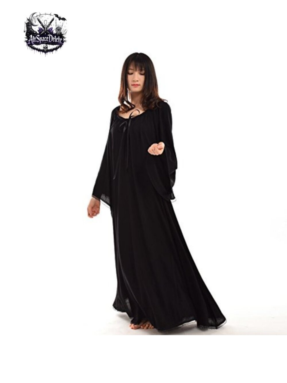 Renaissance Chemise Dress Bell Sleeve Lace Ruffled